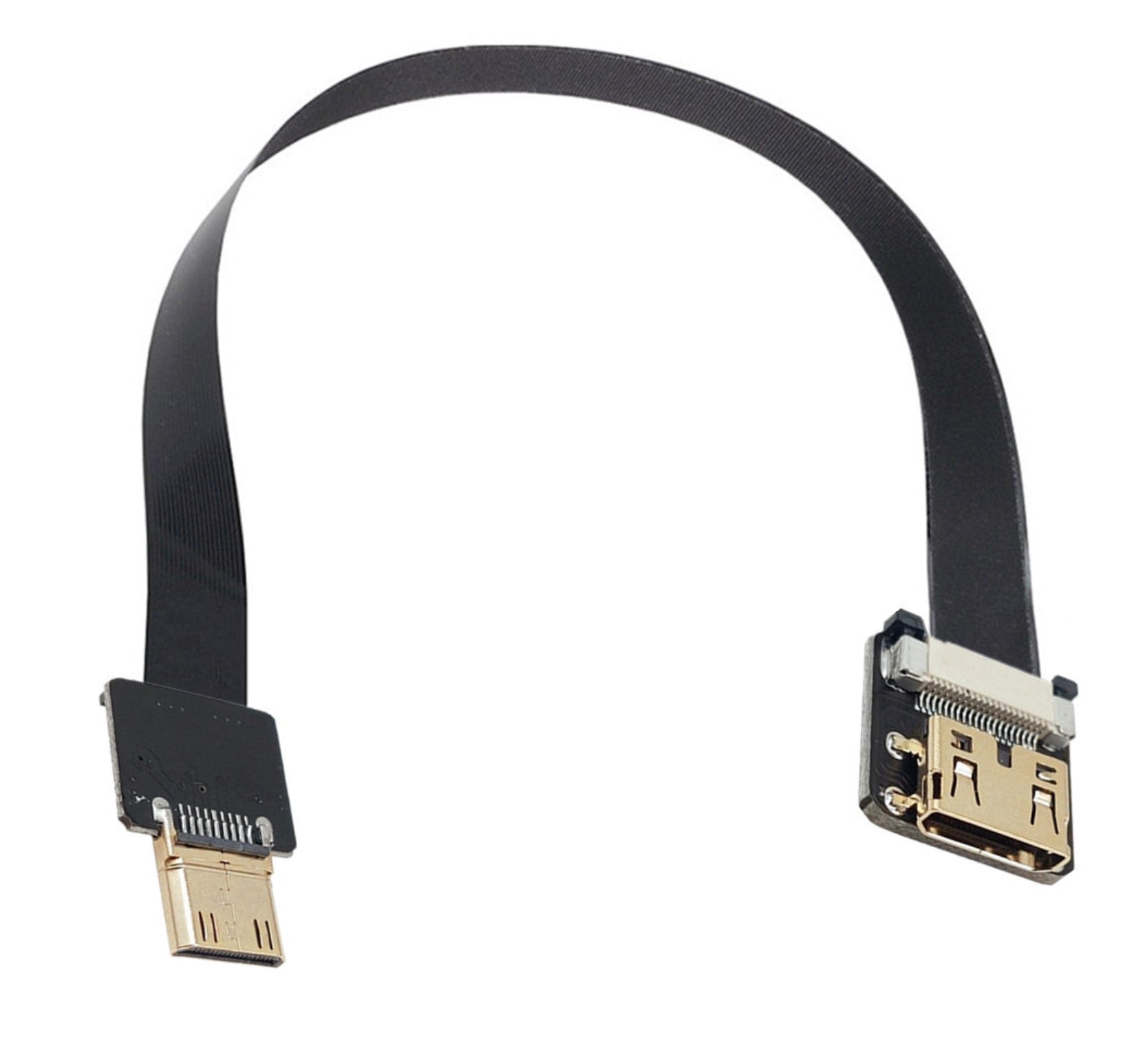 Mini HDMI Male to Mini HDMI Female Flat FPV Video Extension Cable 0.5m