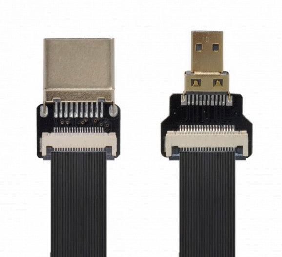 HDMI Male to Micro HDMI Male FPC Flat Cable for FPV HDTV Multicopter Aerial Photography