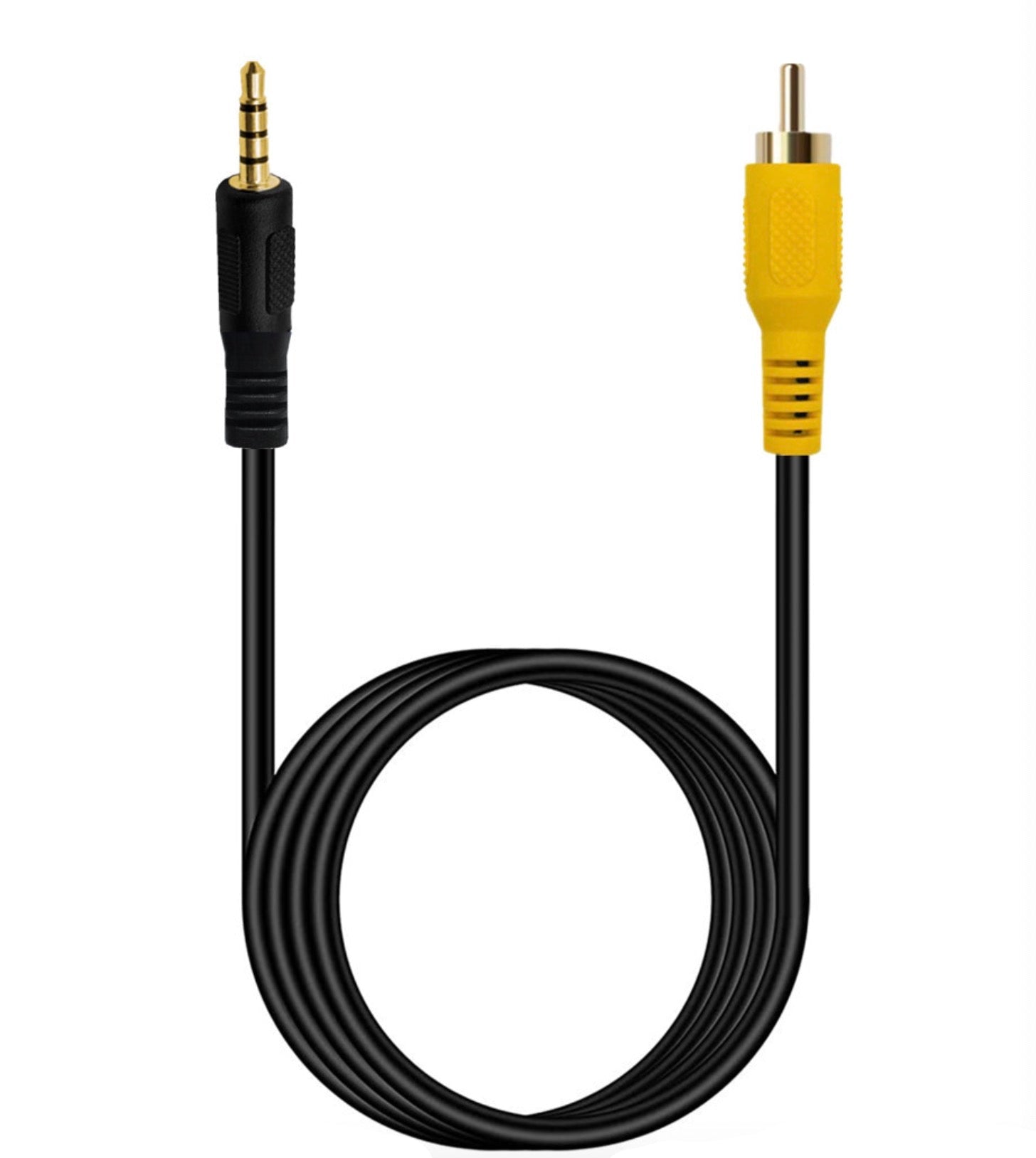 3.5mm to RCA Cable, TRRS 4 Pole Male to RCA Male Video AUX Adapter for GPS Car DVR Carcorder Camera