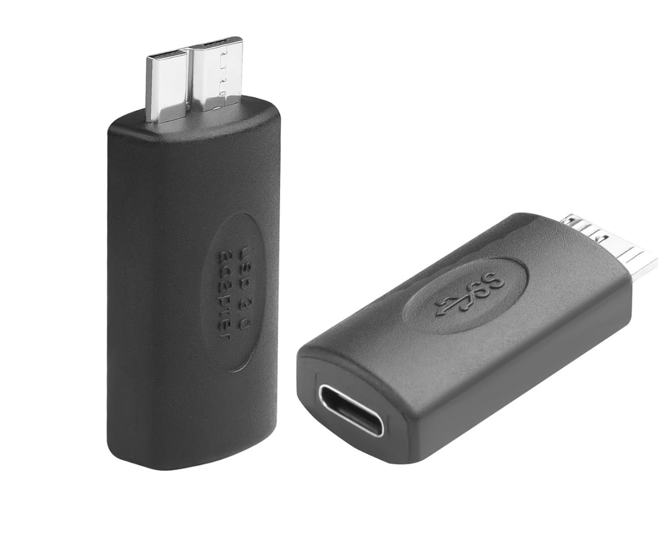 USB Micro B Hard Drive Adapter, Micro B Male to USB C Female Data Transfer Connector