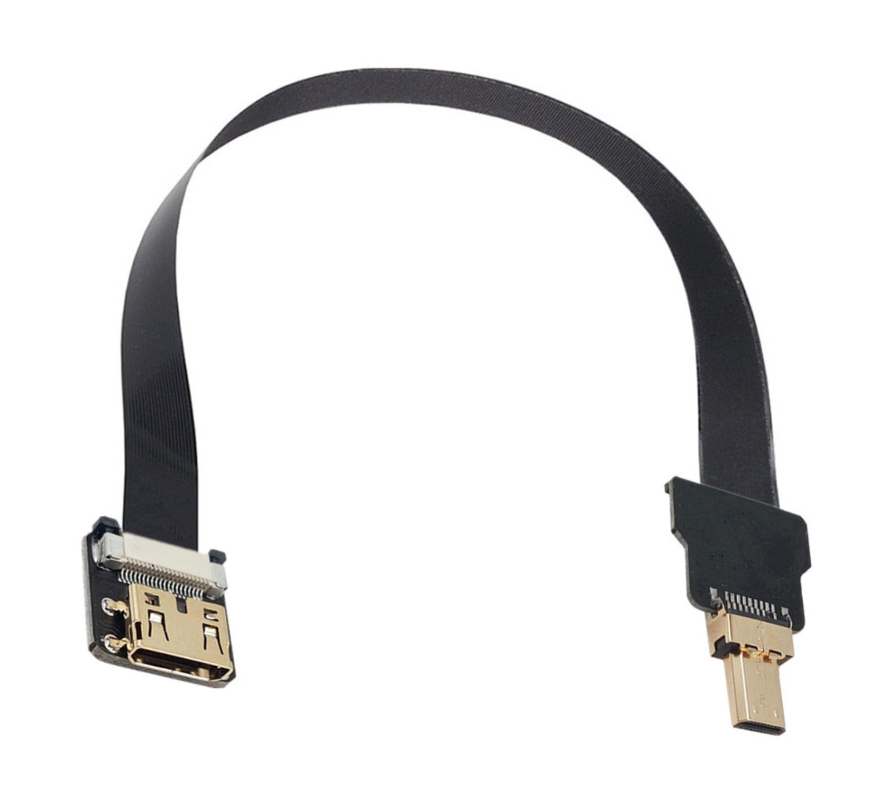 HDMI Female to Micro HDMI Male FPC Flat Cable for FPV HDTV Multicopter Aerial Photography