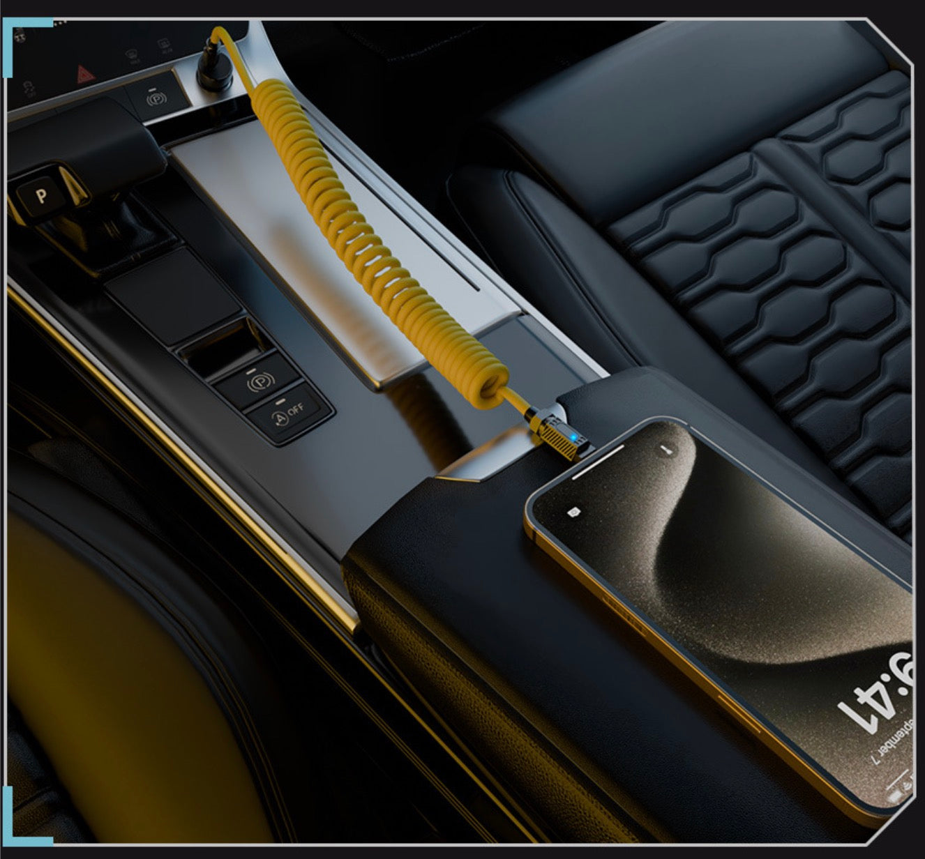 USB C Male to USB C Male Coiled Data Charging Cable 140W 20Gbps