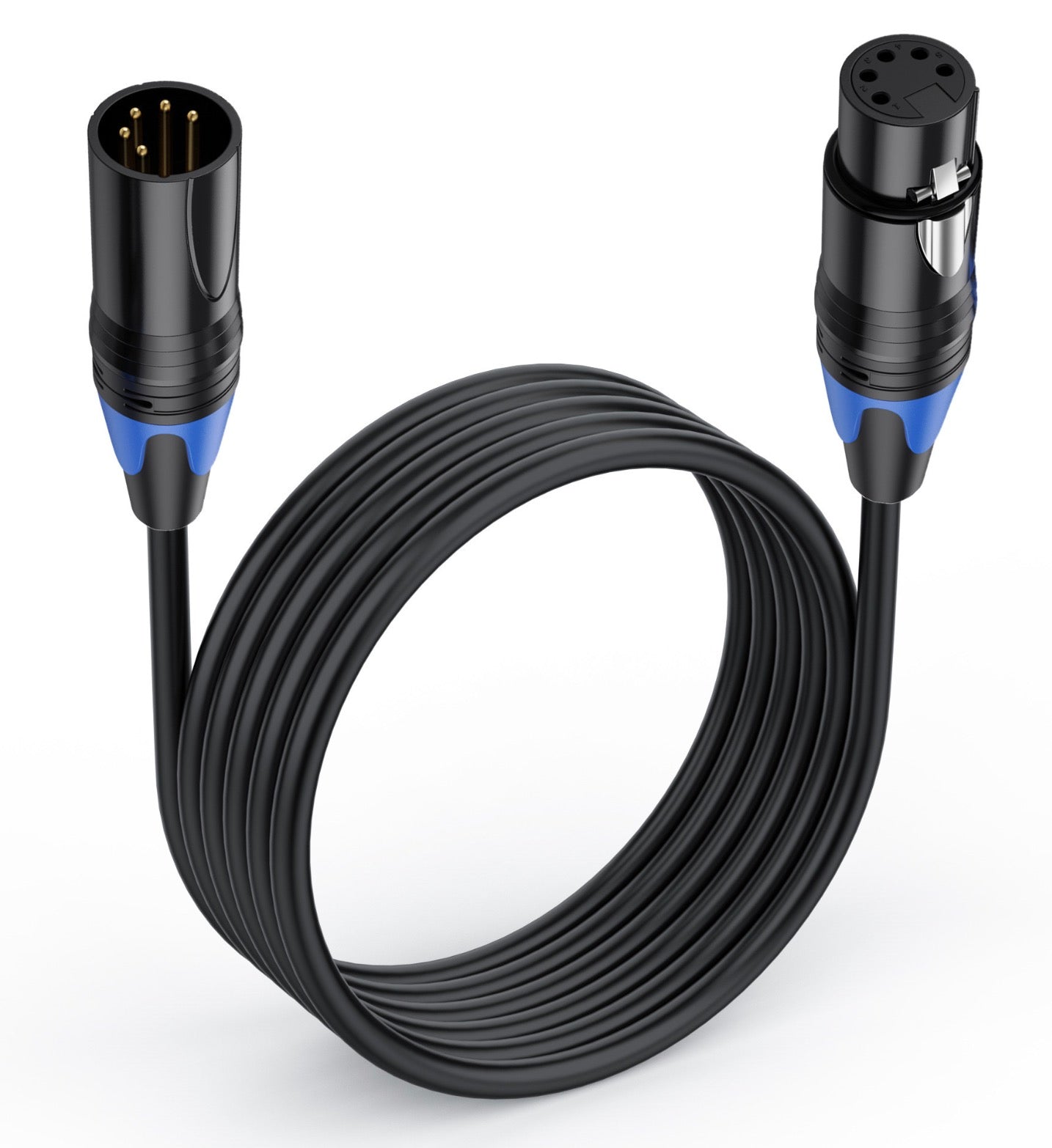5 Pin XLR Male to Female DMX Cable For DMX512