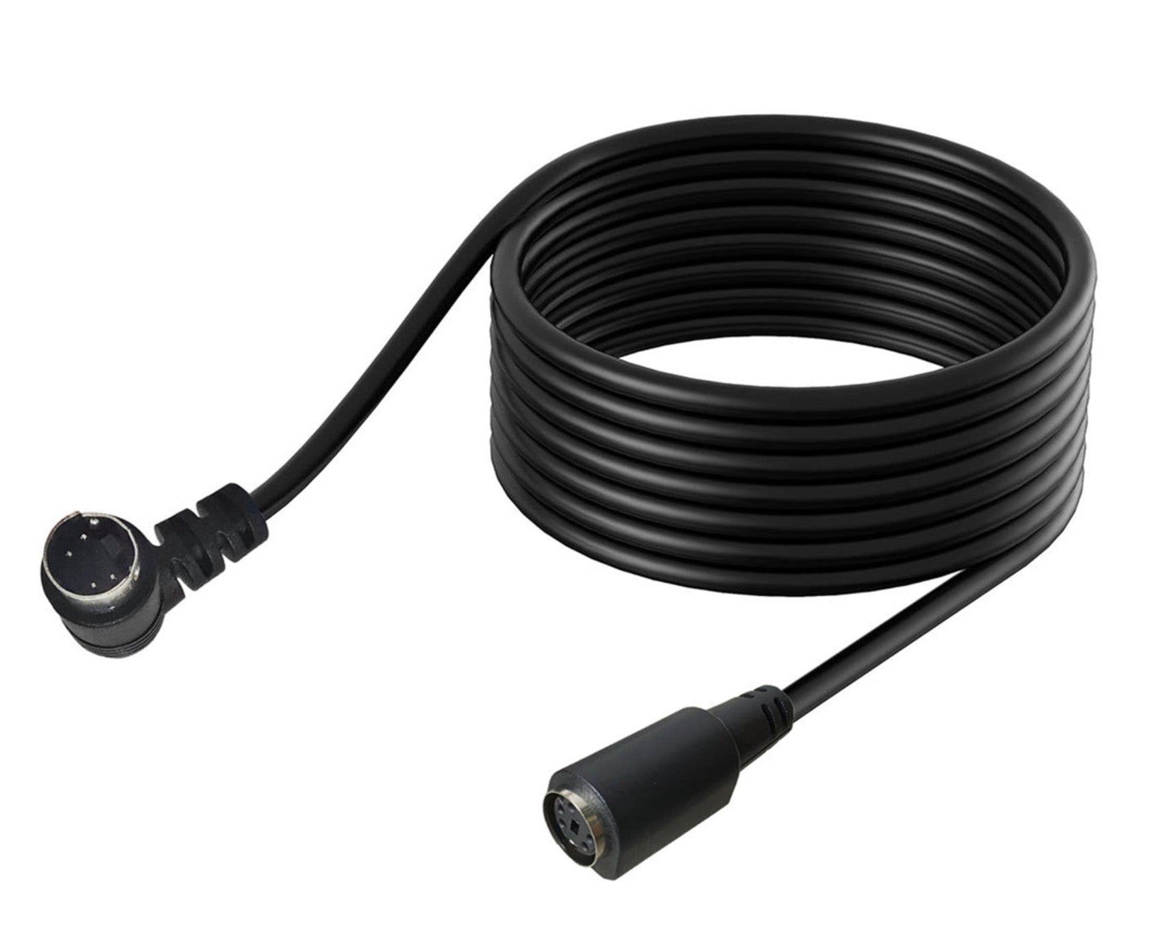 S-Video Cable, Mini DIN 4 Pin Male to Female Angled Extension Cord for TV, S-VHS, VCR, DVD, Camcorder, Video Card