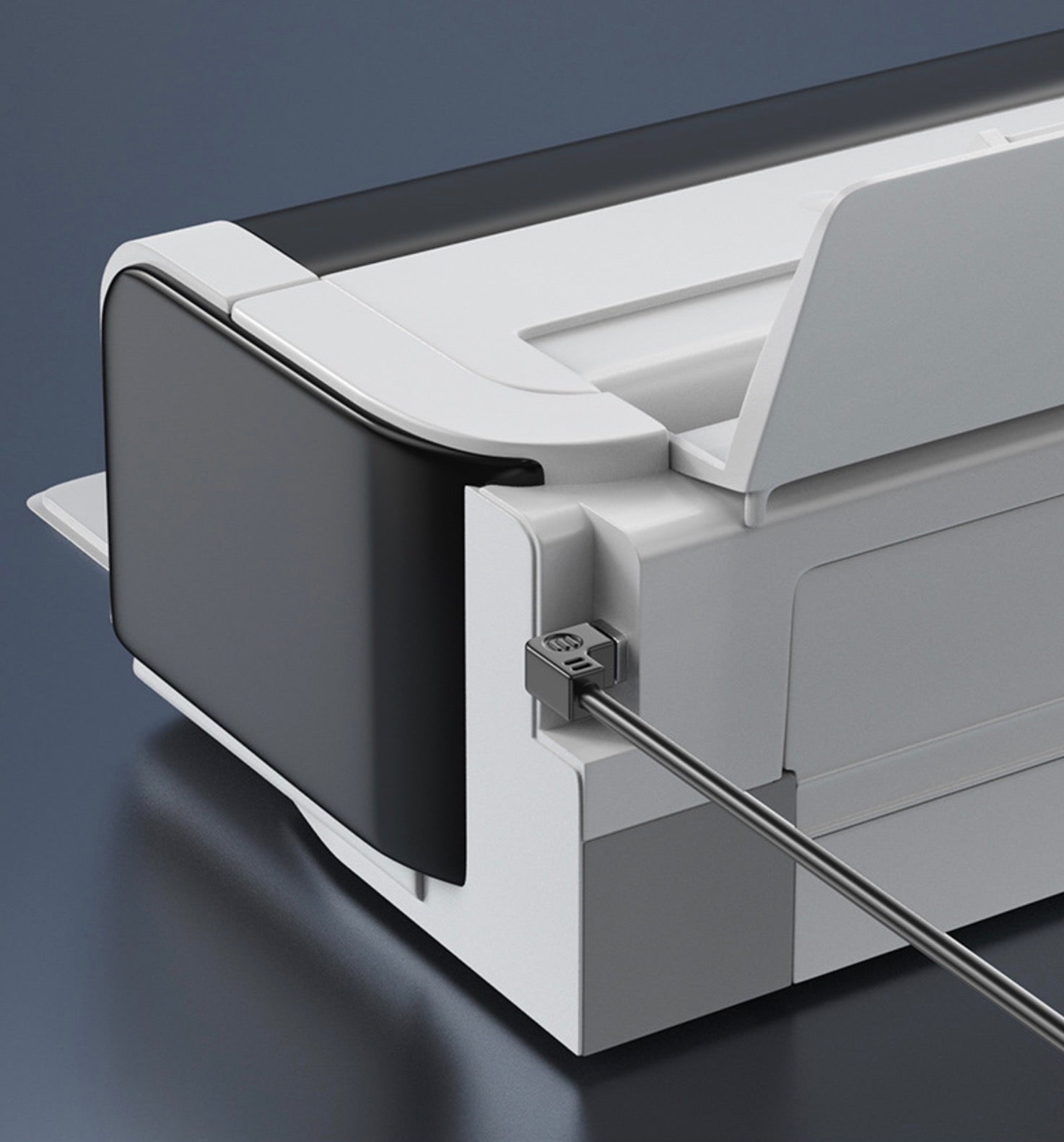 Printer Extension Cable, USB 2.0 Type B Male to Female Panel Mount Cable | Right Angle