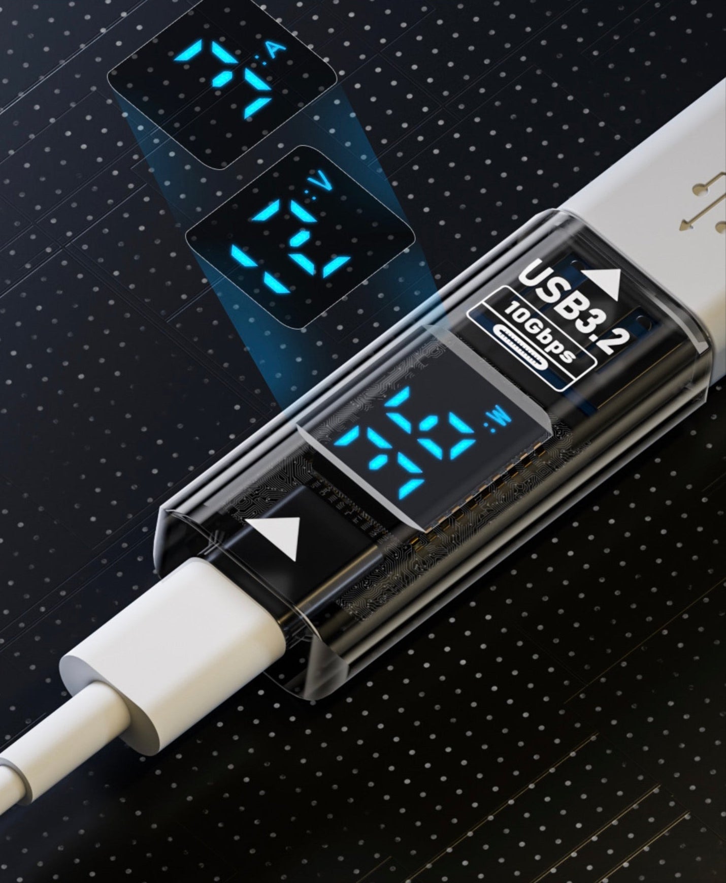 USB A Female to USB Type C Female Monitor Display Data Adapter 36w 10Gbps