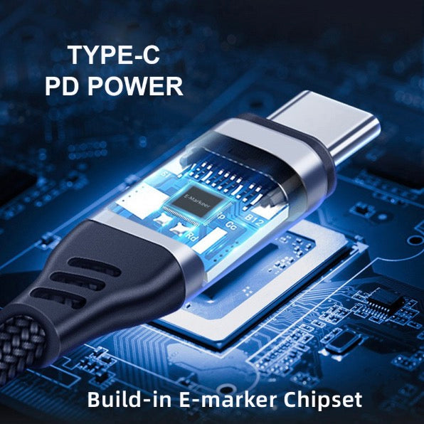 USB C to USB C Data PD Fast Charging Coiled Cable | 100W 20Gbps