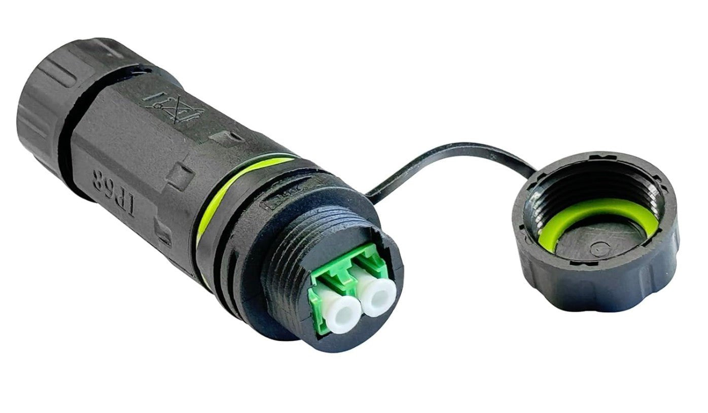 IP68 Waterproof Fiber Optical Coupler, LC to LC Outdoor Extender for Optic Network Lan LC Patch Panel