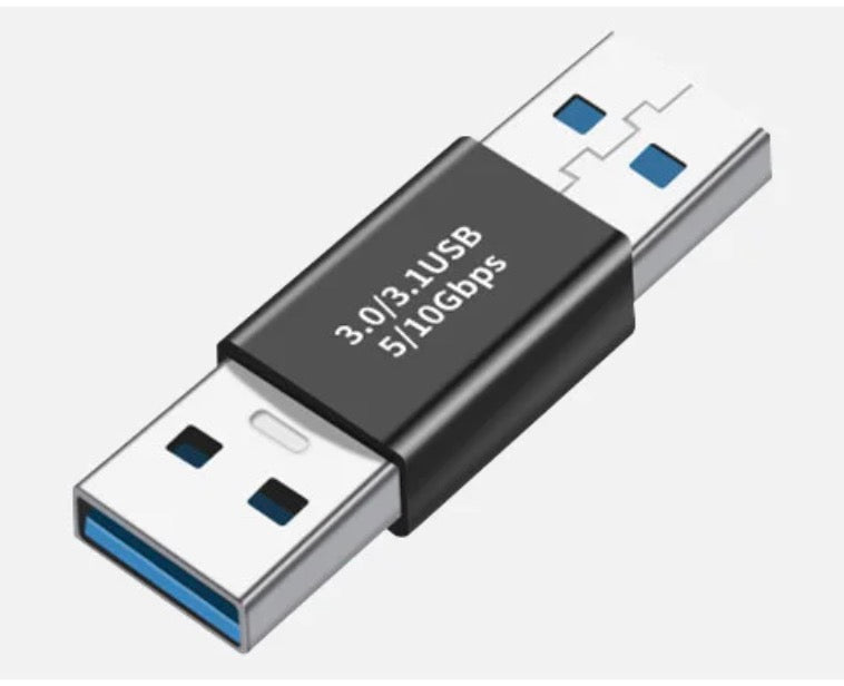 USB 3.0 OTG Extension Adapter, USB 3.0 A Male to A Male Data Converter| 5Gbps