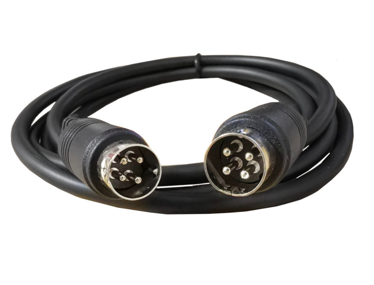 4 Pin Medium Din Audio Speaker Cable, 4 Core Male to Male Sound Power Connector