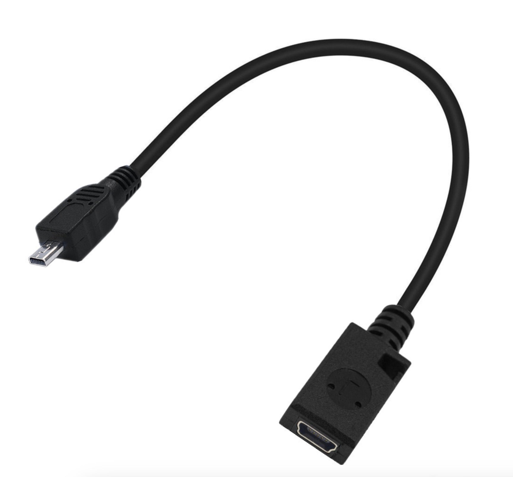 Mini USB 5Pin Female to 8 Pin Mini B Male Data Sync Power Supply Camera Cable