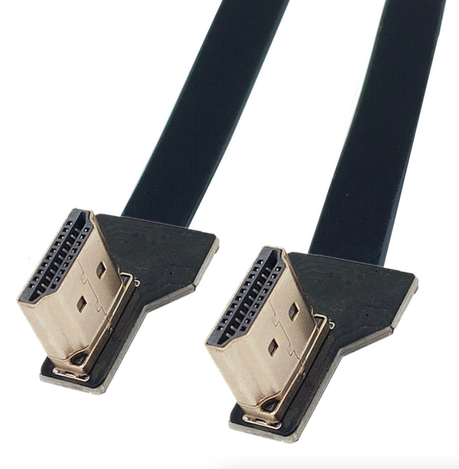 HDMI FPV Cable, HDMI Male Interface to Standard HDMI Male Flat Audio Video Cable 0.5m