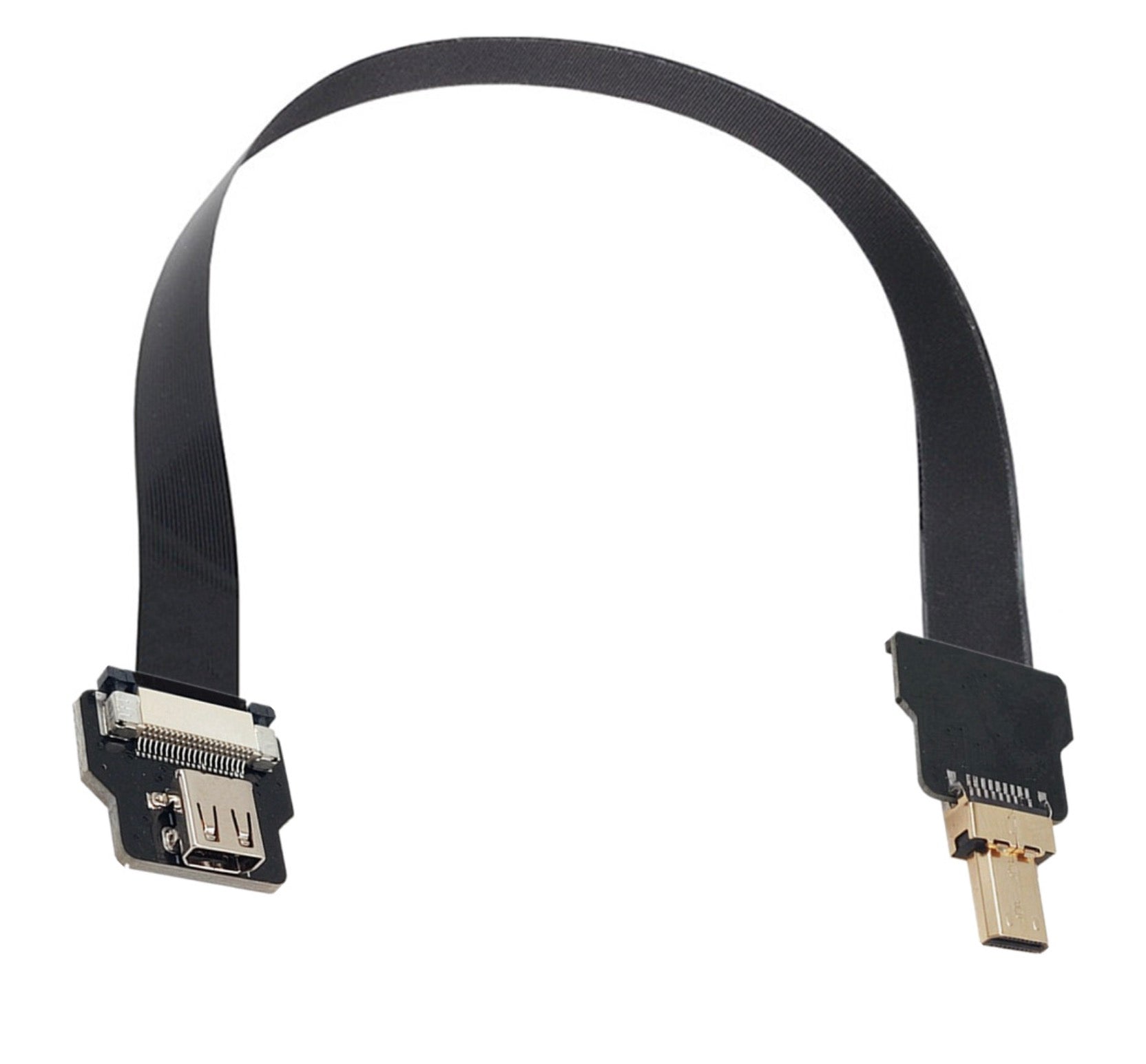 Micro HDMI Male to Micro HDMI Female FPC Flat Extension Cable for FPV HDTV Multicopter Aerial Photography