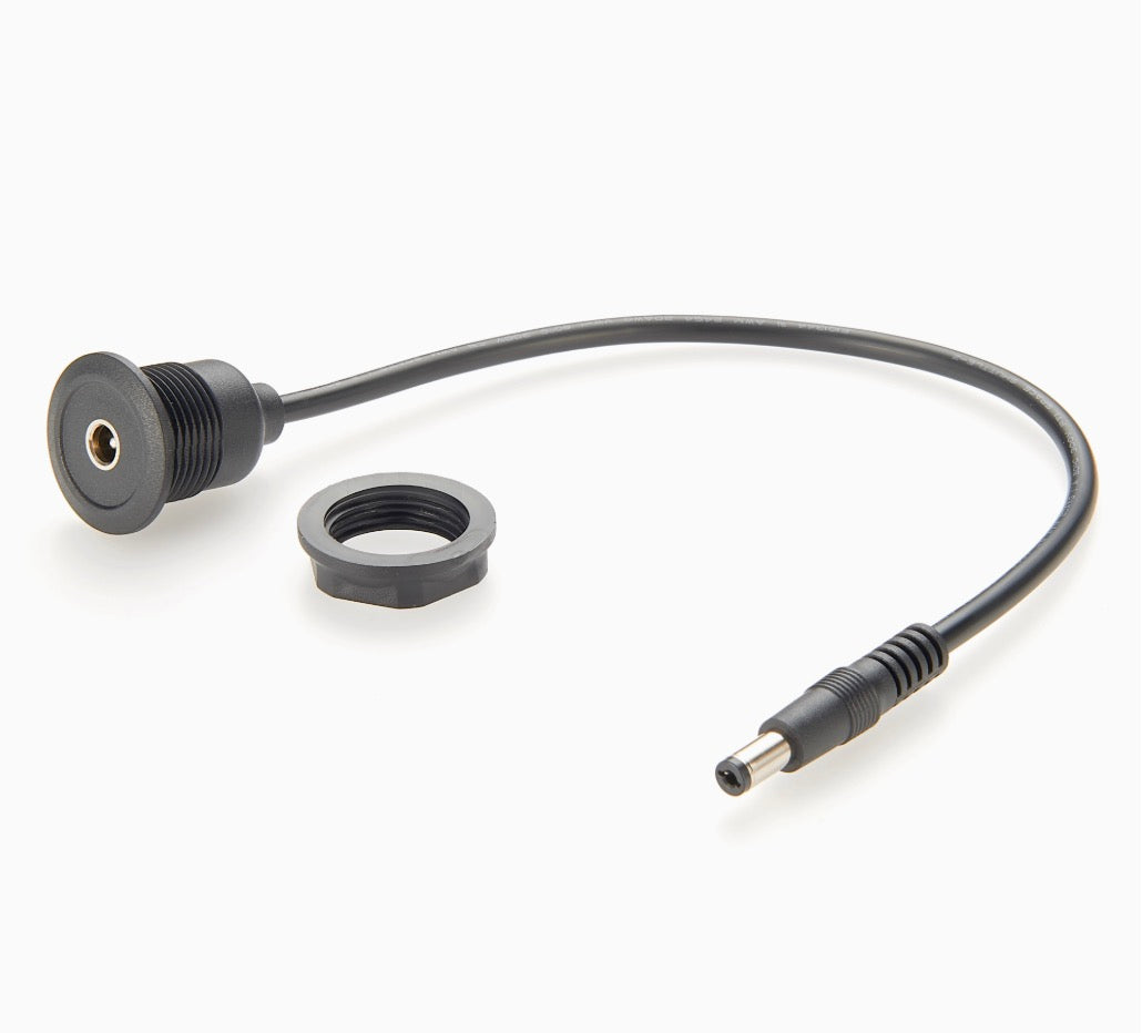 DC Power Extension Cable, 5.5 x 2.1mm Round Panel Mount Male to Female Charging Converter