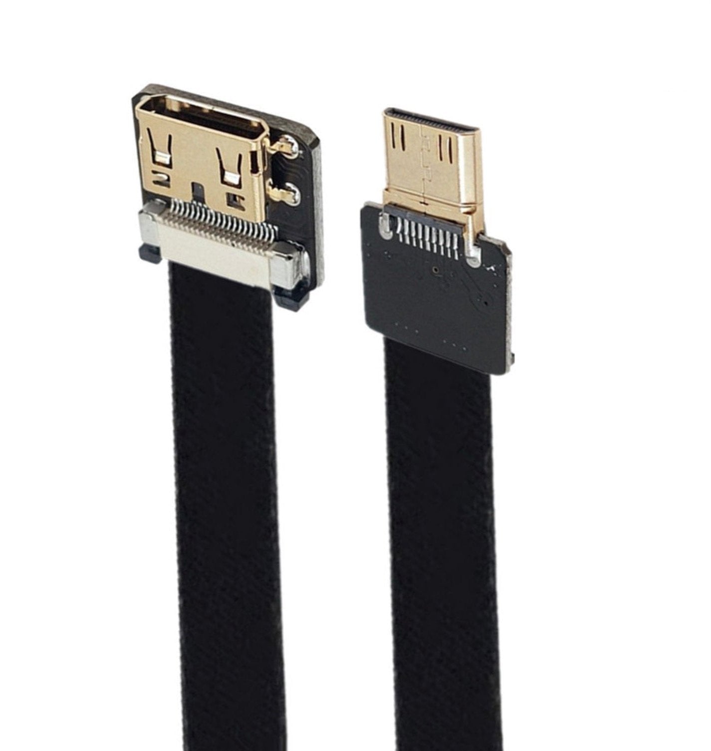 Mini HDMI Male to Mini HDMI Female Flat FPV Video Extension Cable 0.5m