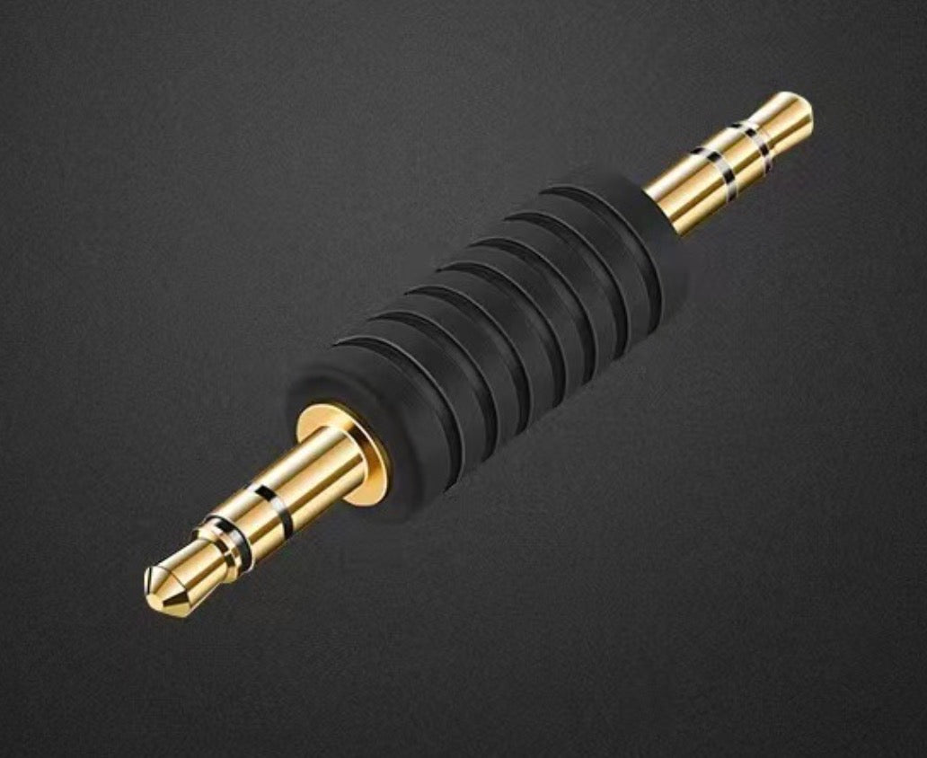 3.5mm Male to Male Audio Adapter, 3 Pole TRS to 3 Pole TRS Stereo Headphone Plug Extension Connector