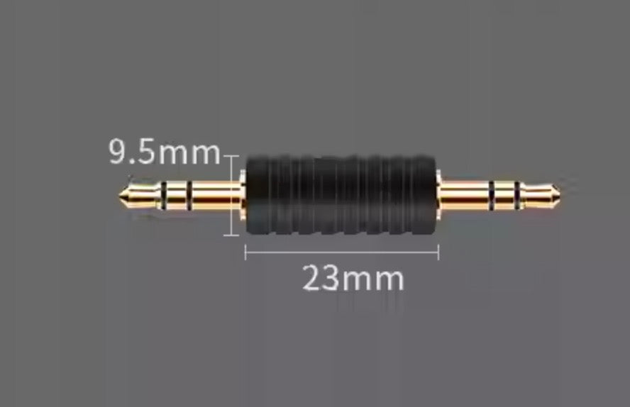 3.5mm Male to Male Audio Adapter, 3 Pole TRS to 3 Pole TRS Stereo Headphone Plug Extension Connector