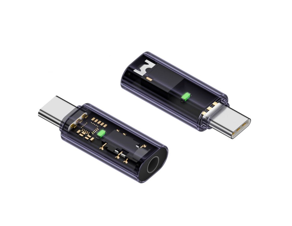USB C to 3.5mm Audio Headphone Adapter, Type C to 3.5mm Jack Connector | Purple