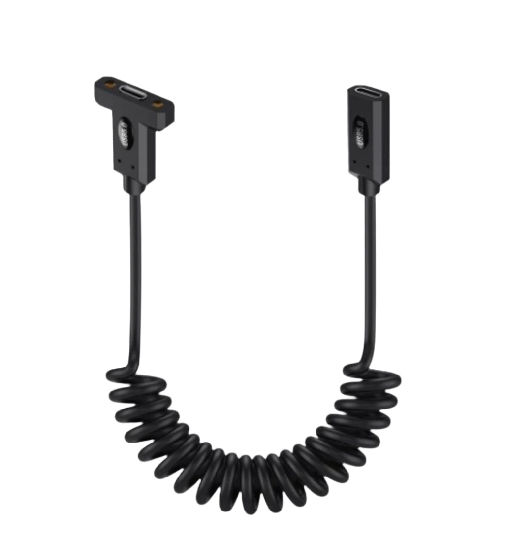 USB 5.0 Extension Cable – USB C Female Panel Mount to Female | 240W PD, Thunderbolt, 16K@60Hz