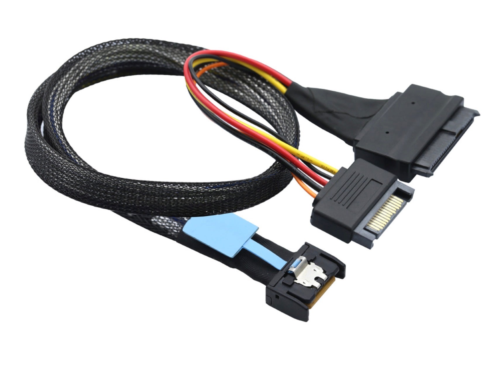 Mini Cool Edge IO MCIO 4X 4i to U.2 SFF-8639 NVME PCIe PCI-Express Cable for Mainboard SSD