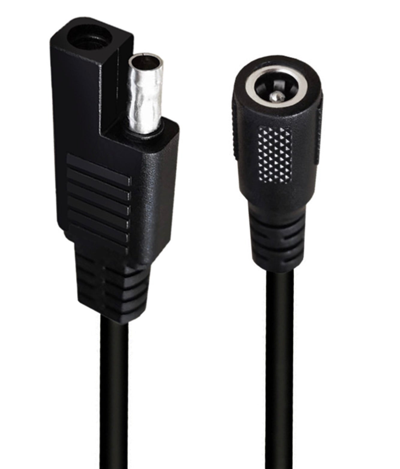 SAE to 5.5 x 2.1mm DC Female Power Charging Cable Converter for Car, Motorcycle, Solar Panel