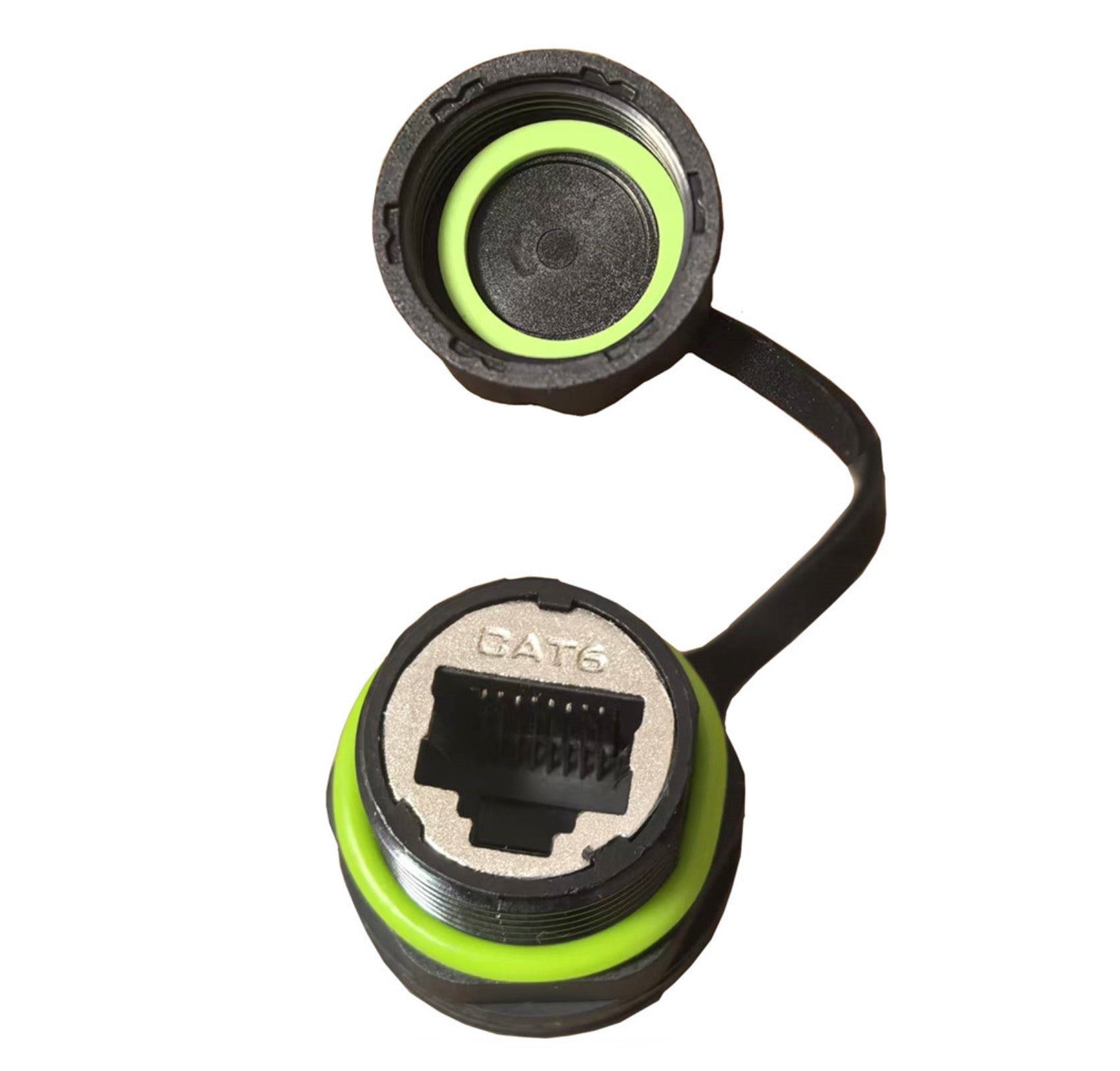 Cat6 Network Connector, M20 RJ45 Waterproof Female to Female Adapter | IP68 8P8C Shield Ethernet Coupler