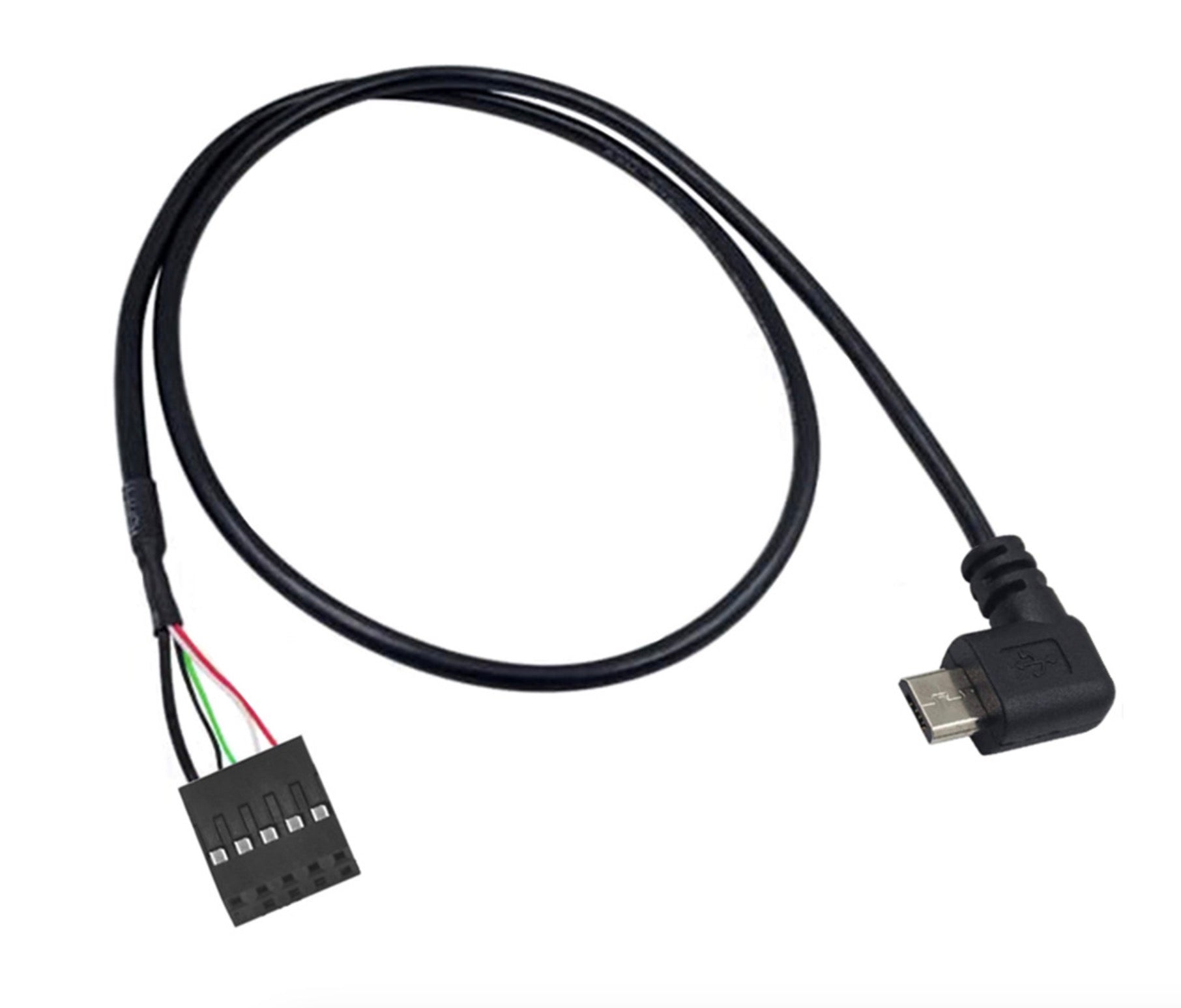 Micro USB to USB Header Dupont Cable, Micro Male to 9 Pin Female USB Header PCB Motherboard Extension Connector