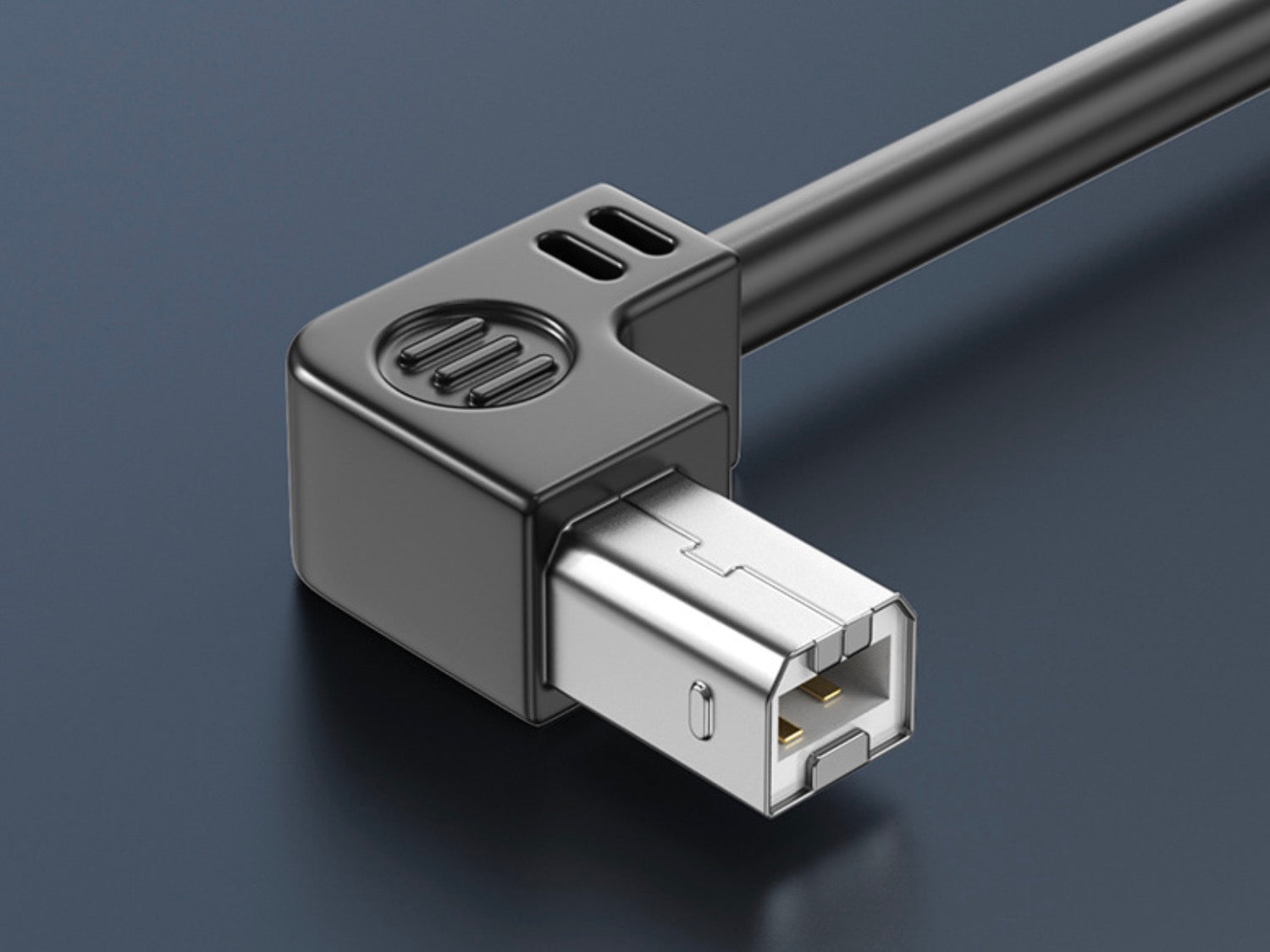 Printer Extension Cable, USB 2.0 Type B Male to Female Panel Mount Cable | Right Angle