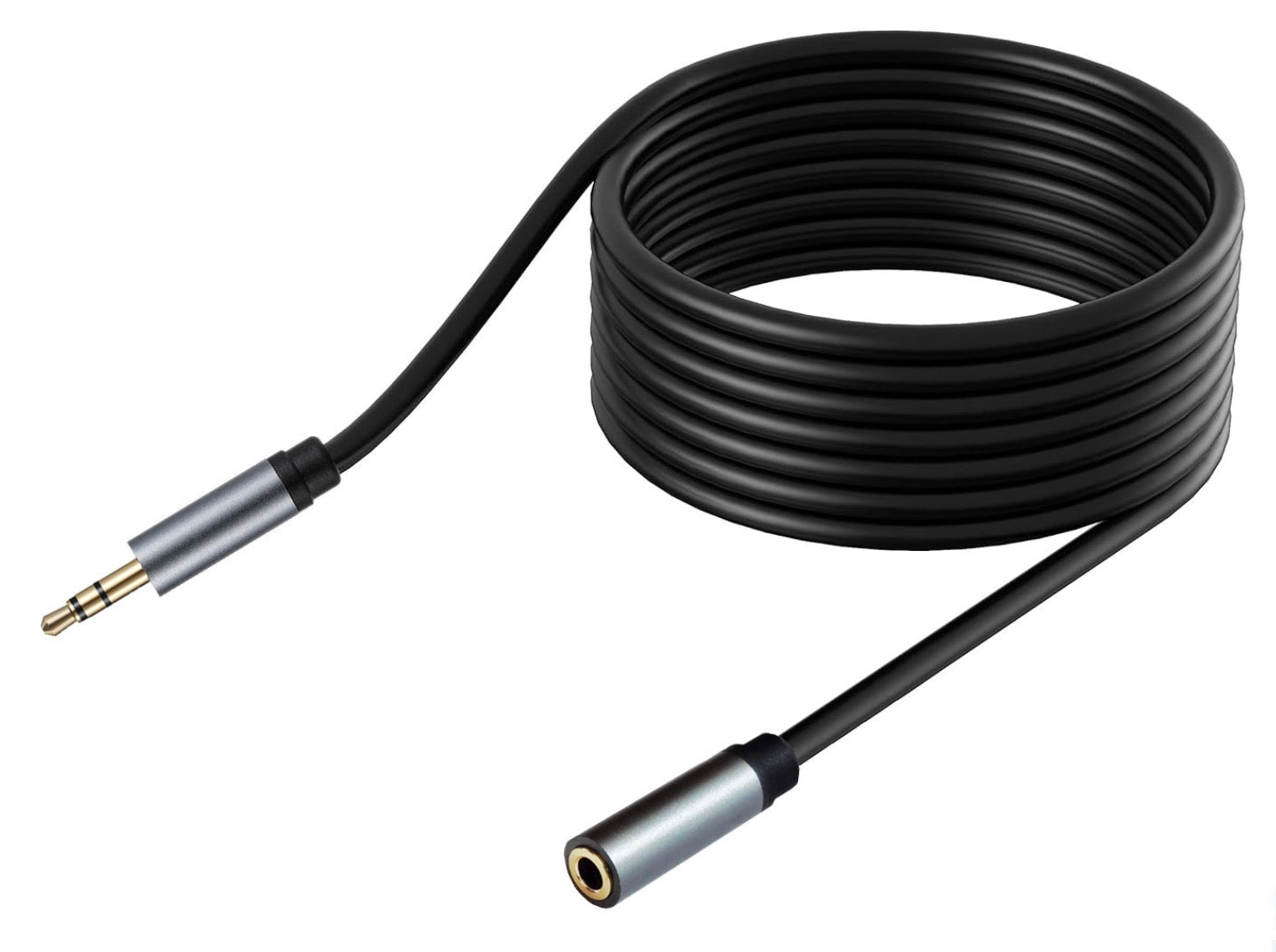 3.5mm 3 Pole Male to Female Headphone AUX Audio Extension Cable