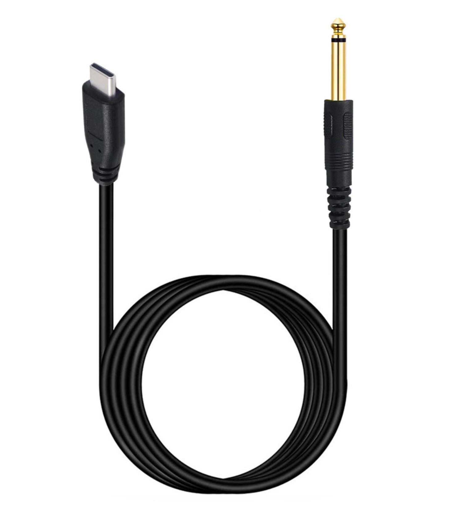 USB C to 6.35mm TS Audio Cable, 1/4 inch TS to Type C Mono Interconnect Aux Adapter for Guitar Bass