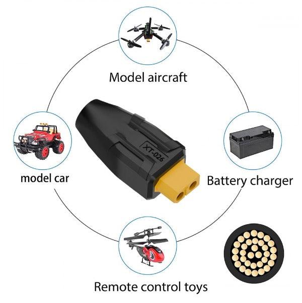 XT60 Female SC100 Protocol to DC 7.4x5.0mm Female Fast DC Charging Adapter