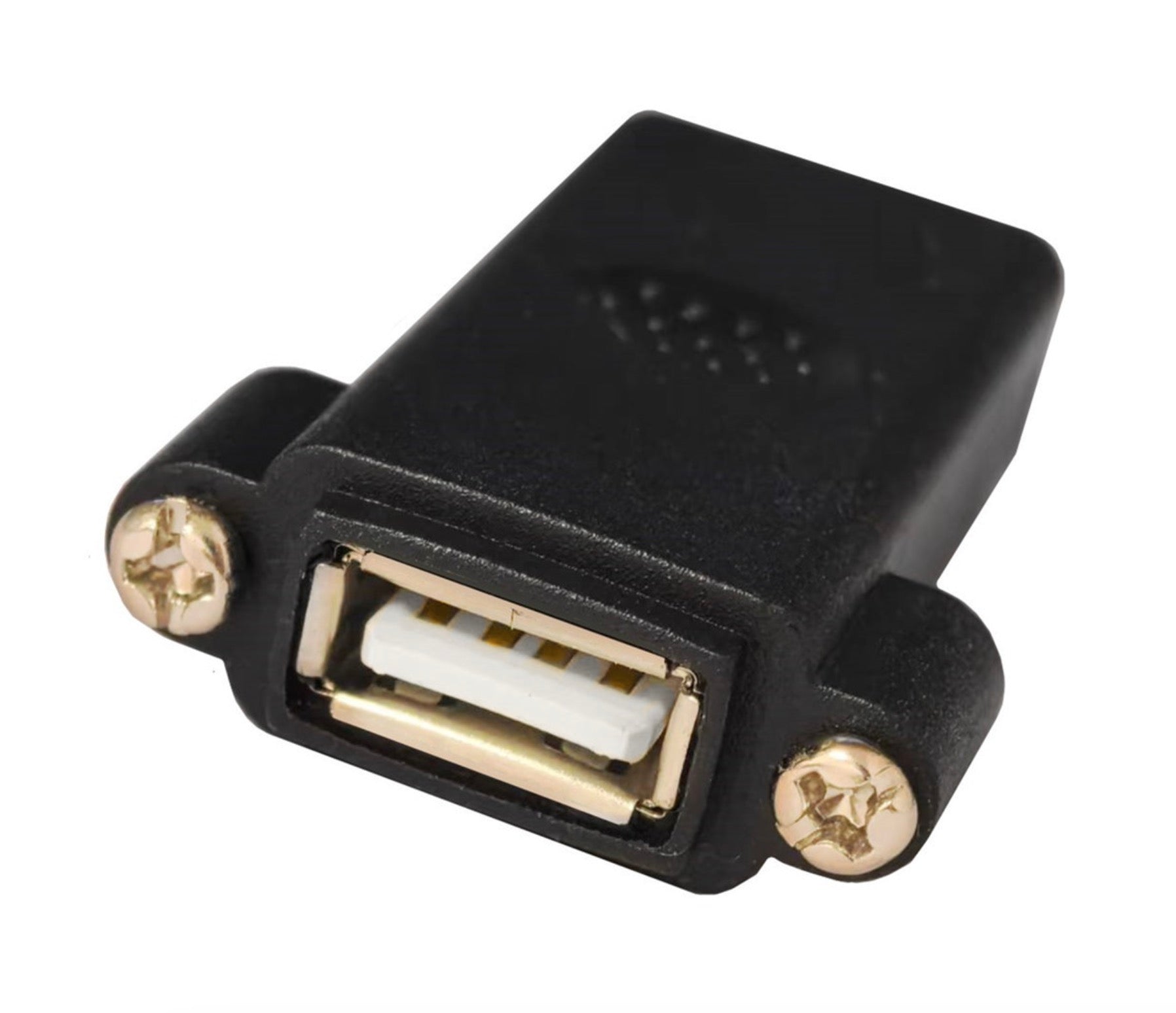 USB 2.0 Screw Mounted Couplers, USB 2 Type A Female to Female Socket Extension Adapter