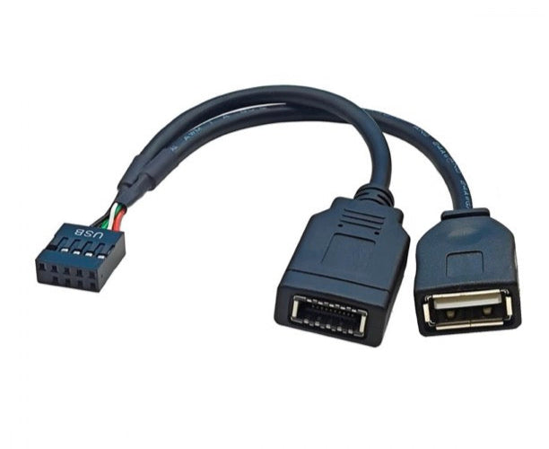 Type A & Type E to USB 2.0 9Pin 10Pin Mainboard Header Female Extension Cable