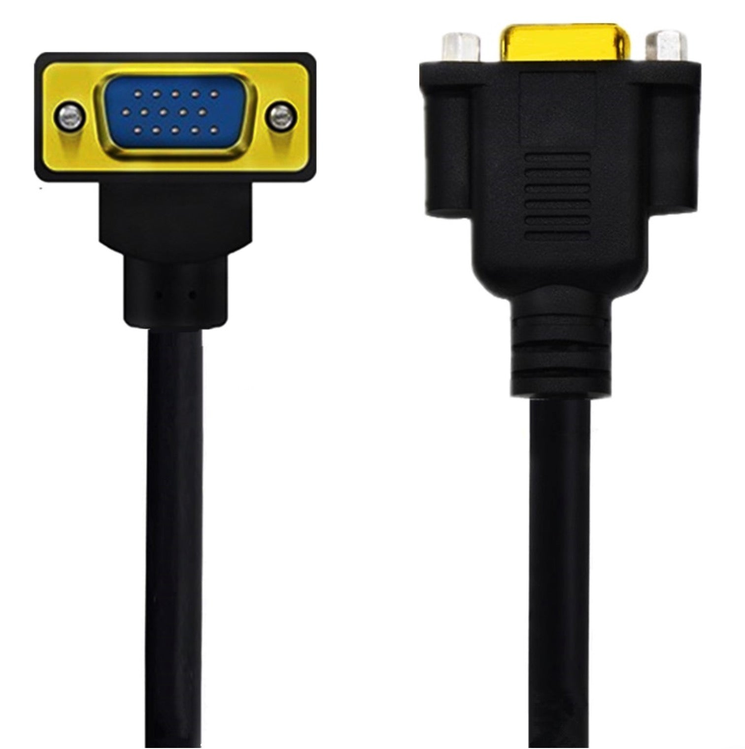 VGA 15Pin Male to VGA Female Monitor Extension Cable 1080P - Down Angle
