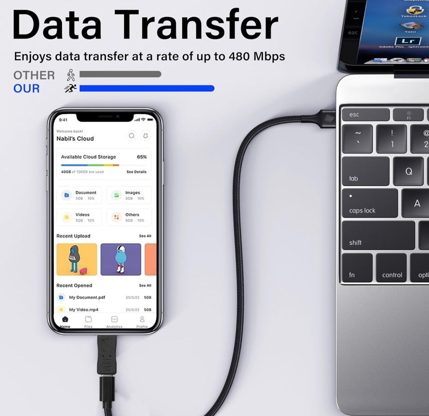 USB C to Micro USB Adapter, USB-C Female to Micro USB Male Converter | USB-C Socket to Micro 5-Pin Plug