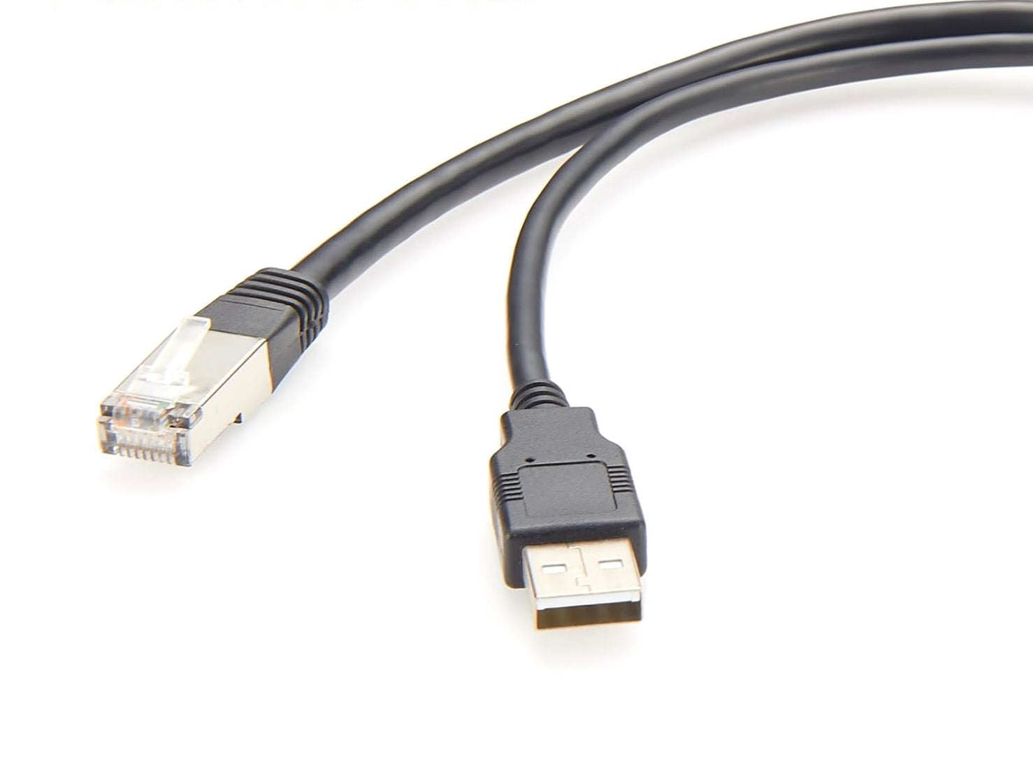 Dual USB 2.0 RJ45 Cat5e Ethernet Combo Extension Cable, 8P8C USB Type-A Male to Female Screw Panel Chassis Feedthrough Cord