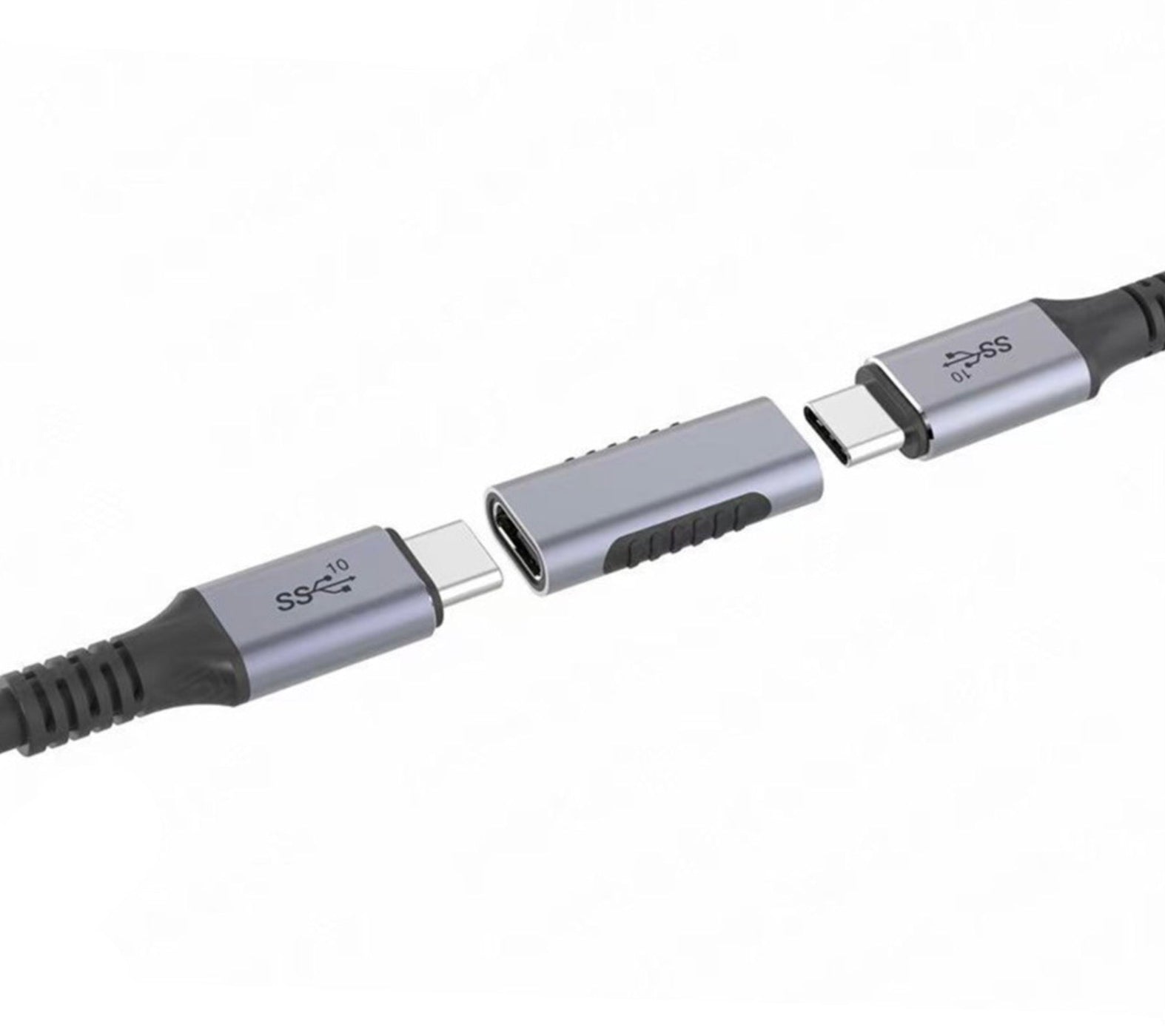 USB C Adapter, USB 3.1 C Female to Female Extender | Portable Extension Coupler