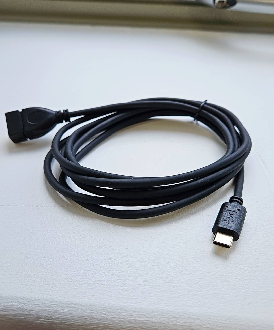 USB C Extension Cable, Type C Connector Male to USB 2.0 A Socket Female Data Charging Cord 2m