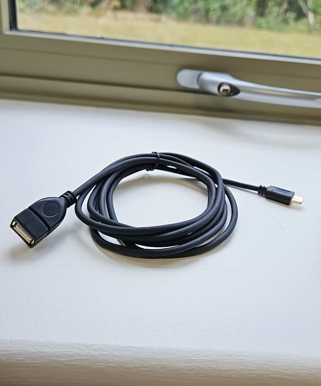 USB C Extension Cable, Type C Connector Male to USB 2.0 A Socket Female Data Charging Cord 2m