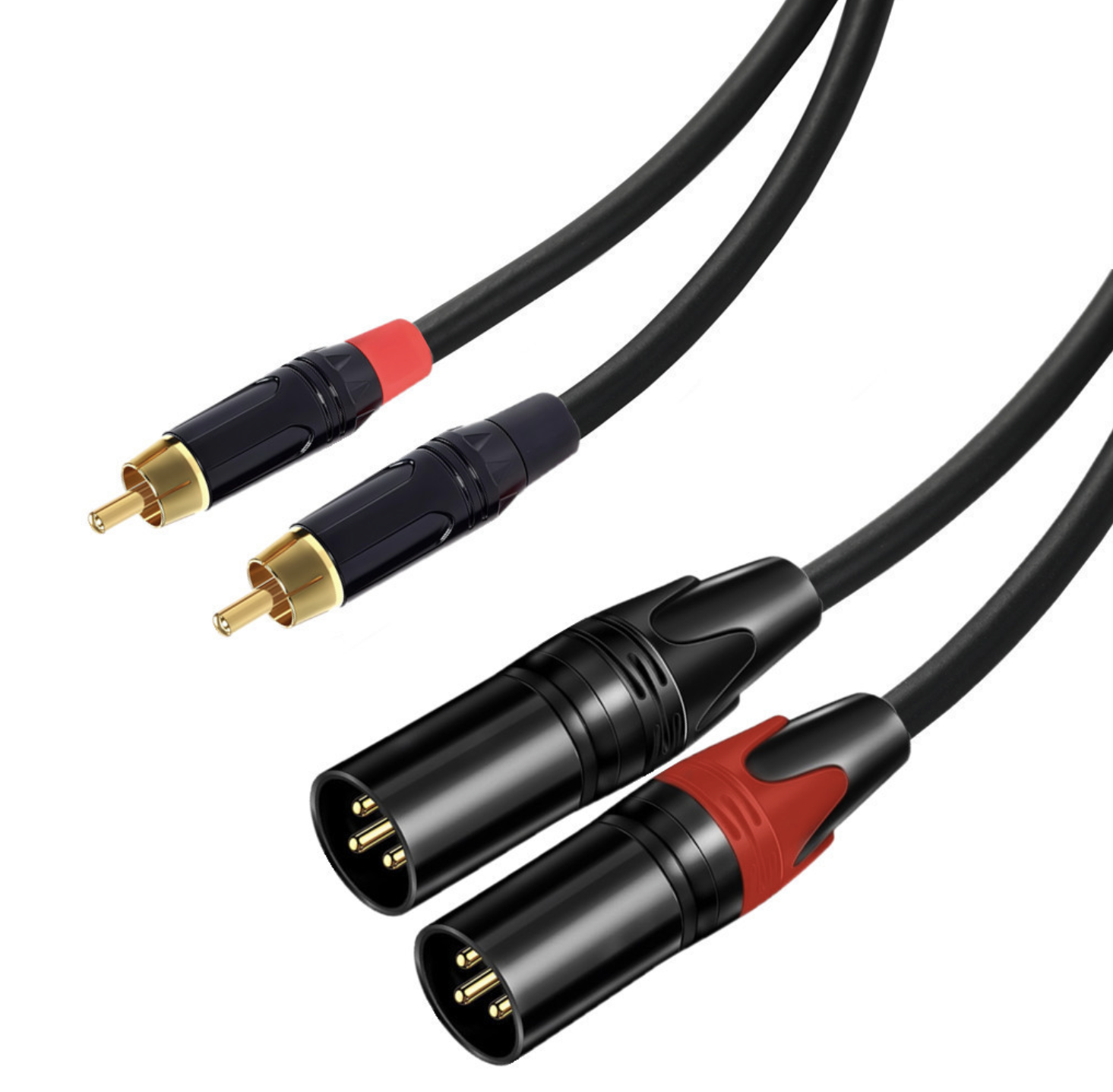 dual rca to xlr female audio cable