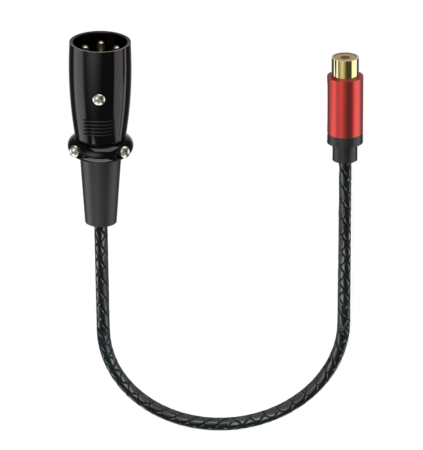 XLR Male 3 Pin to RCA Female Audio Cable – Professional Stereo Adapter for Audio Mixers & Amplifiers