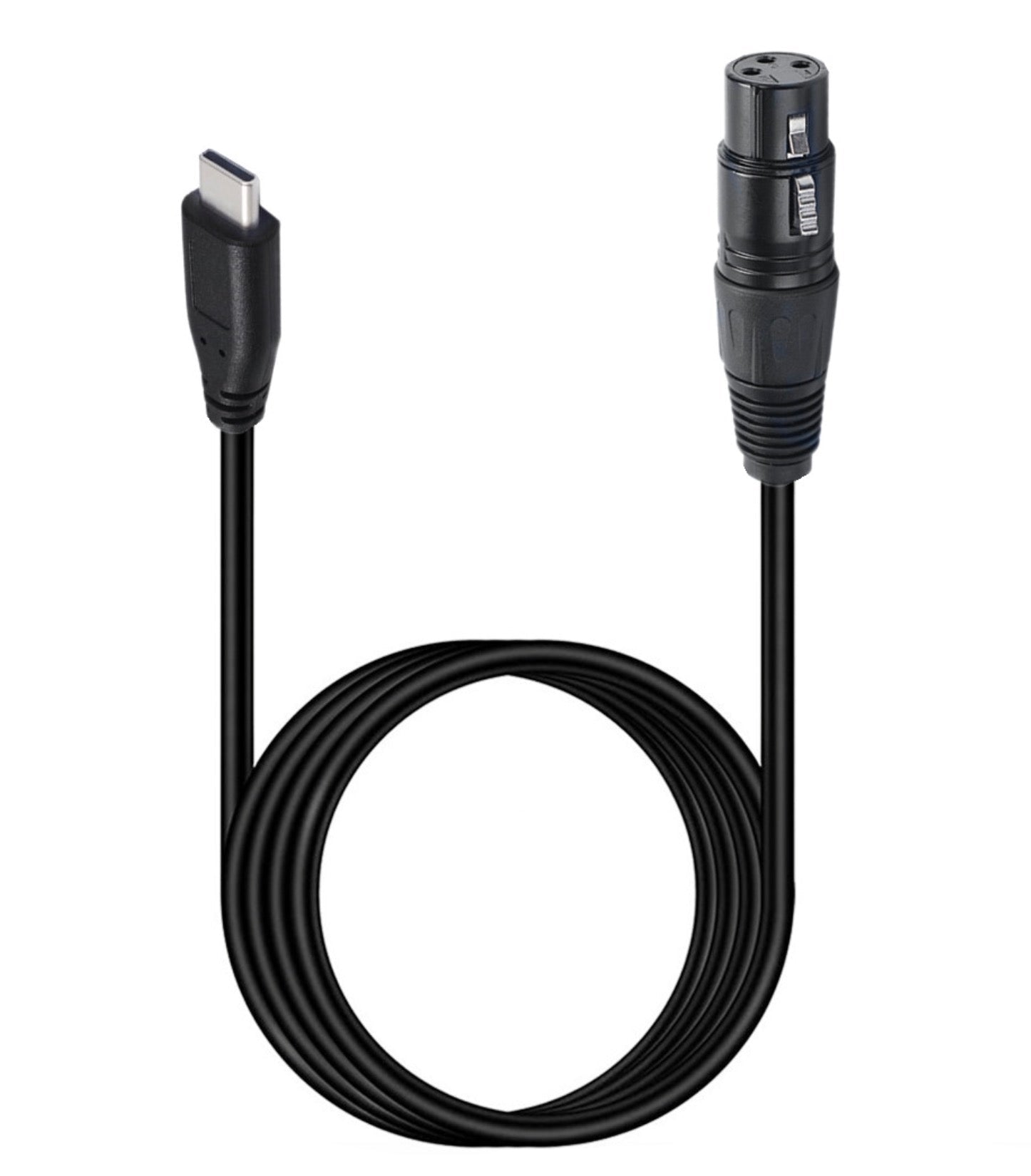 XLR to USB C microphone cable Type C male to XLR female dual channel audio connector