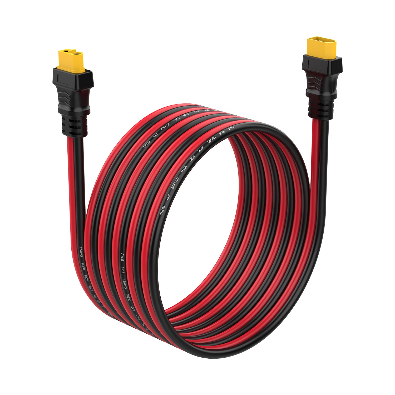 XT60 Extension Cable, XT60 Male to Female Connector for RC Battery, Drone, Electric Heating, Solar Panel