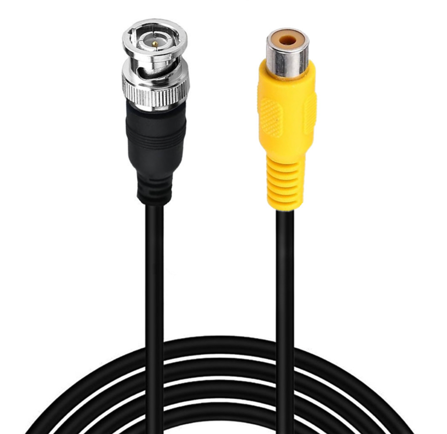 BNC Male to RCA Female Coaxial Video Cable – 1.8m HD Monitoring Lead