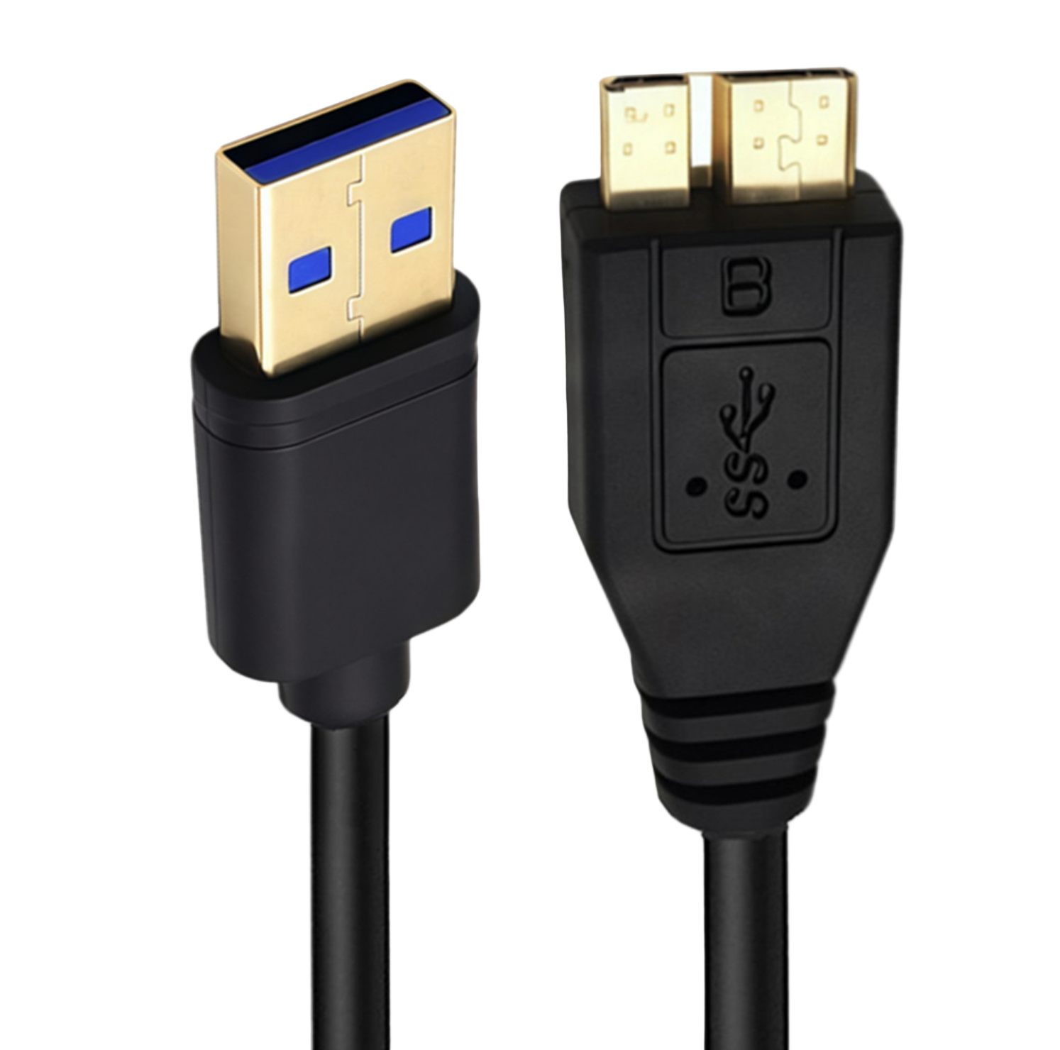 USB 3.0 Type A to Micro B Cable – Gold Plated SuperSpeed Data Charging Cord