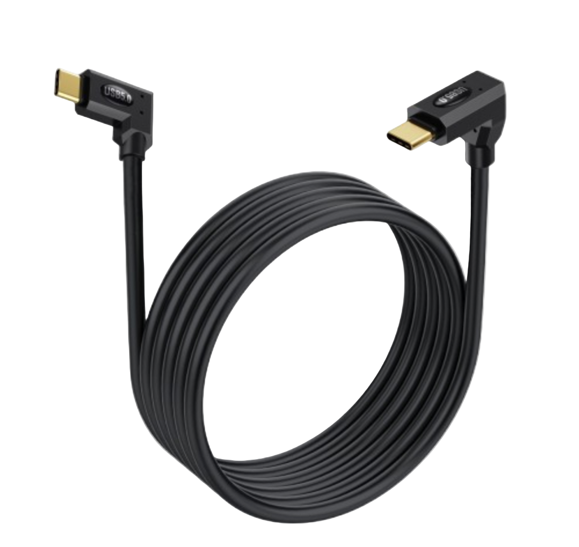 USB 5 Cable 80Gbps | 240W Fast Charging | 16K / Dual 8K Display | USB-C to USB-C Monitor Cable | Thunderbolt 5/4/3 & USB4 Compatible