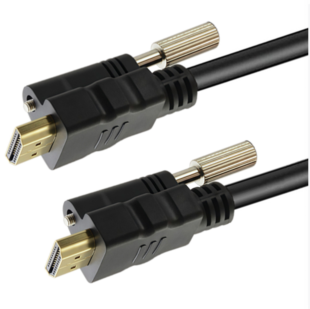 HDTV 2.0 Cable with Dual Screw Lock | High-Definition Audio & Video Cable for Computer, Projector,TV