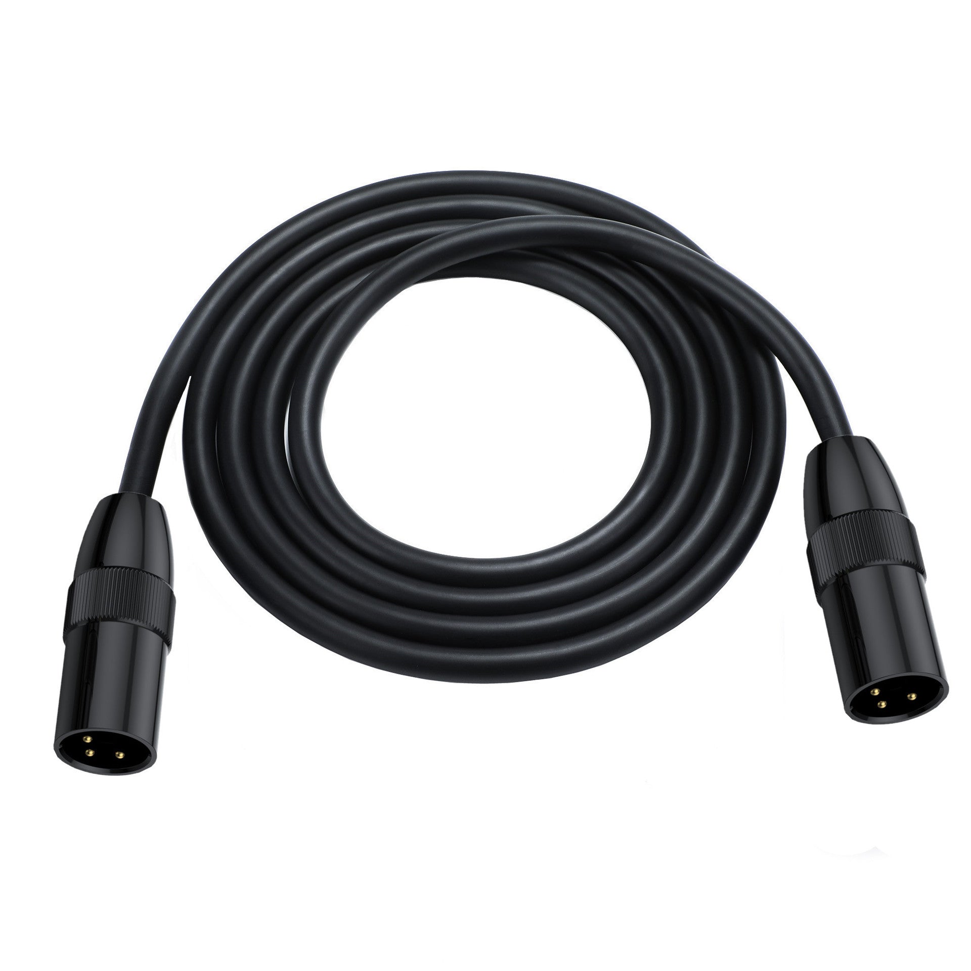 Professional XLR male to male audio cable for studio recording and live sound