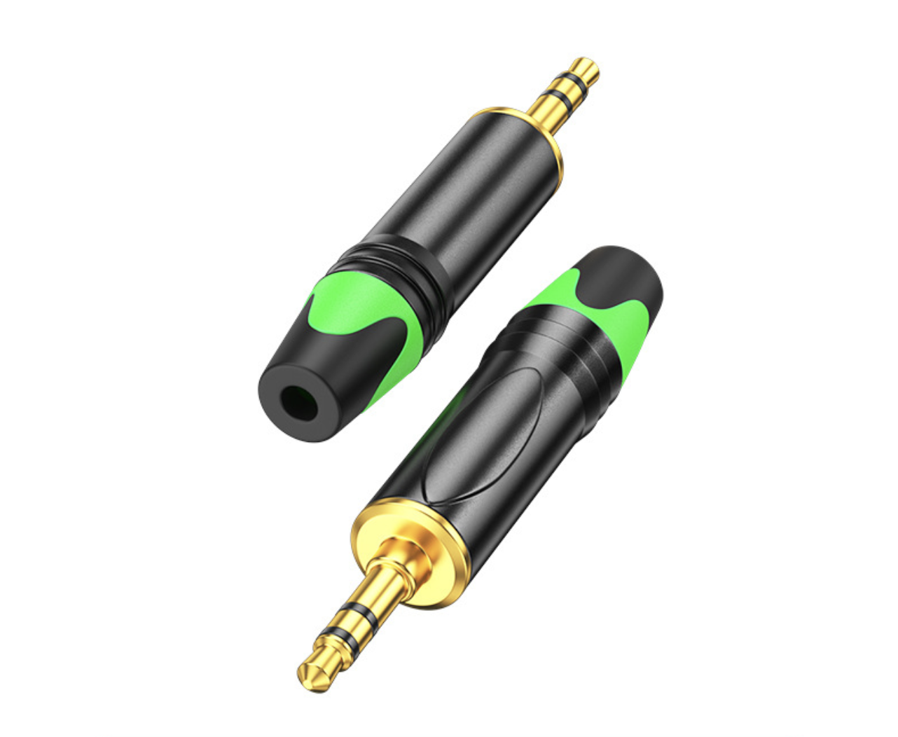 3.5mm Stereo Audio Adapter – Gold-Plated Male to Female Connector