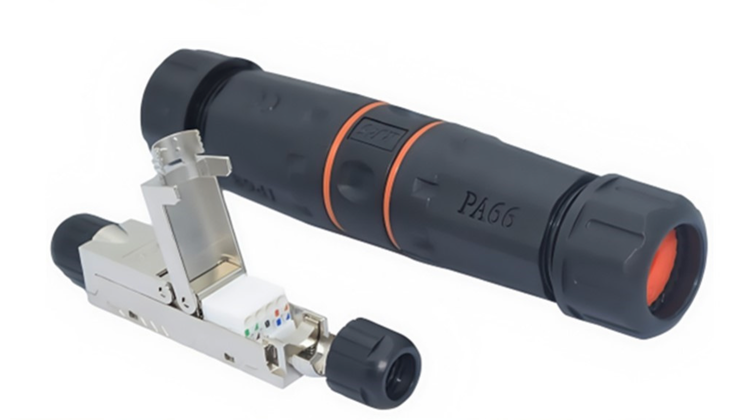RJ45 Waterproof Coupler IP68 Shielded STP Cat5/5e/6 Ethernet LAN Cable Connector Outdoor Double-Head Adapter